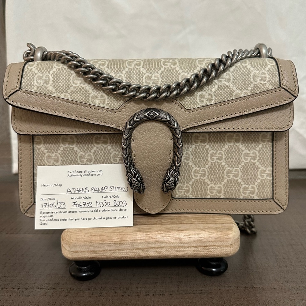 ⭐️LIMITED EDITION Authentic Gucci Dionysus Small Chain Shoulder Bag from Greece👜